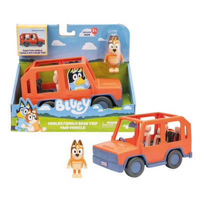 Bluey Jeep con Chilli