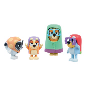 Bluey set 4 personaggi Pigiama
